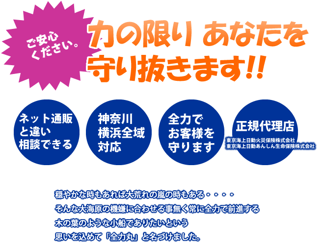 力の限りあなたを守り抜きます